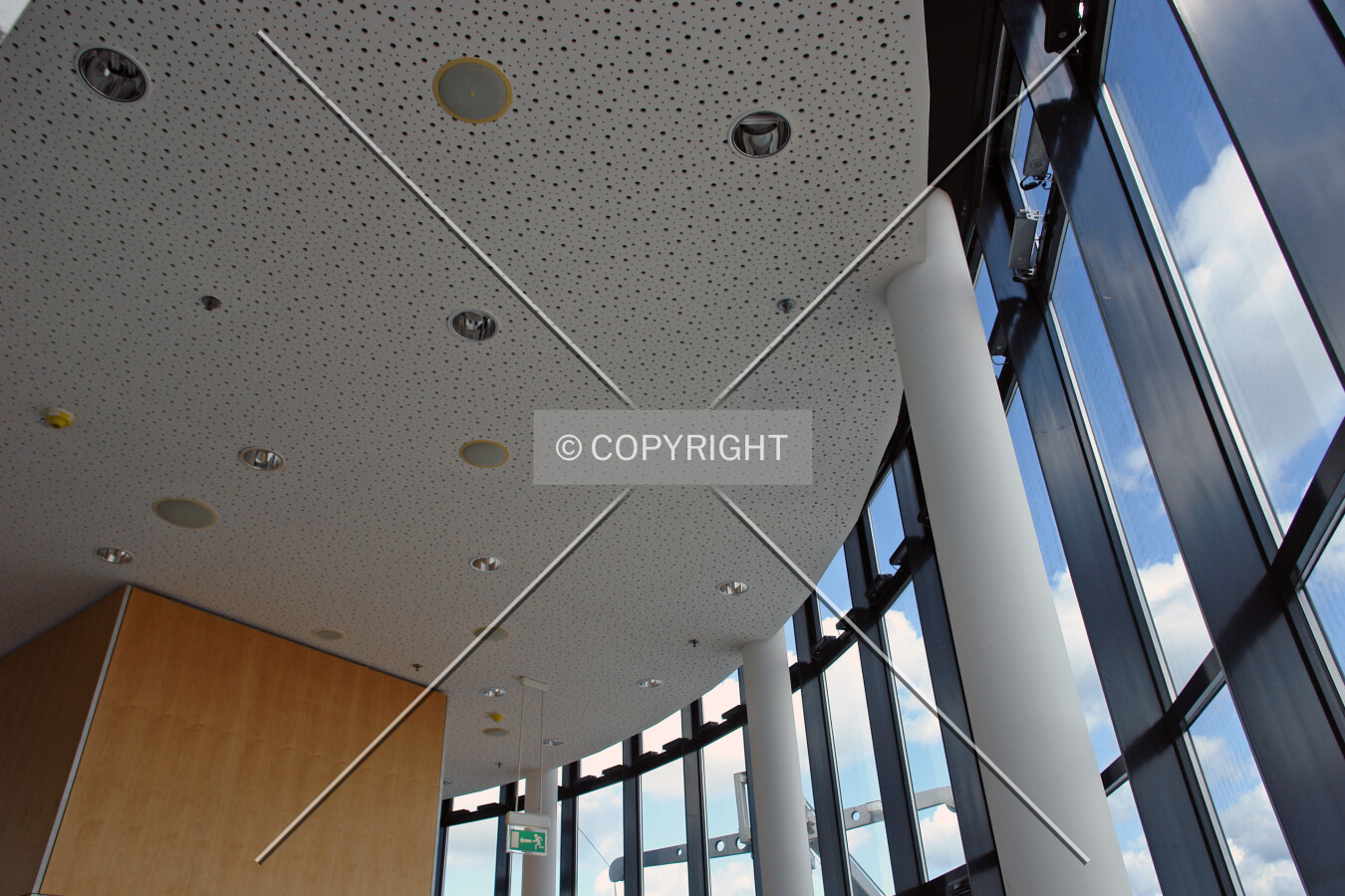 Ceiling of the observation floor