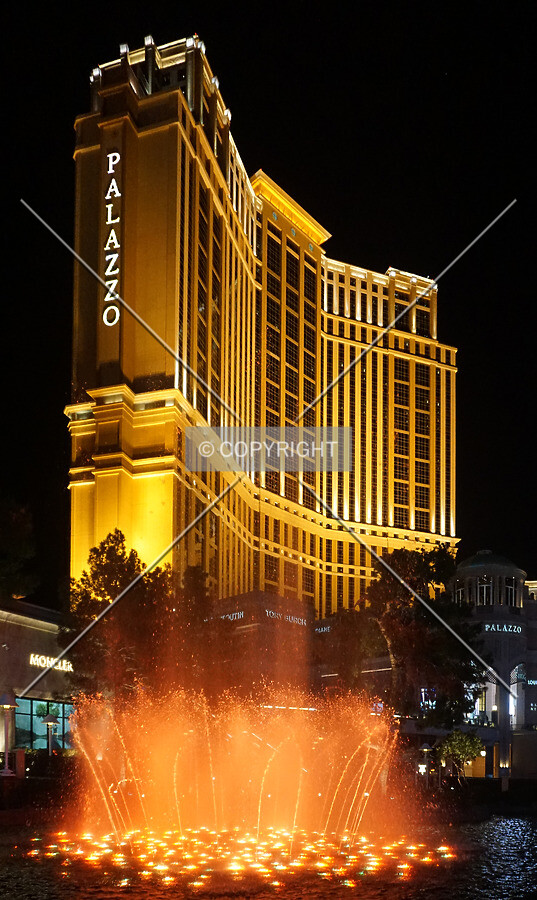 View from the north at night; February 15, 2017