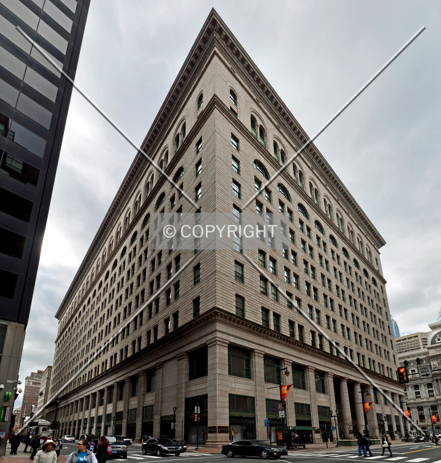 View from the northeast at 13th and Walnut Streets