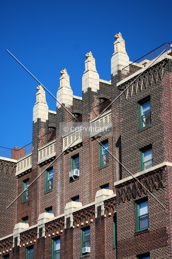 Gargoyles at the top