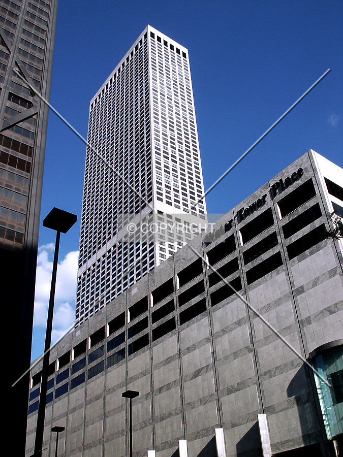 Looking up from the northwest