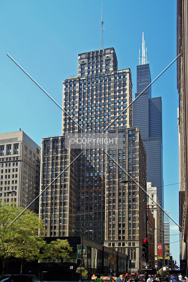 View from the northeast along West Adams Street