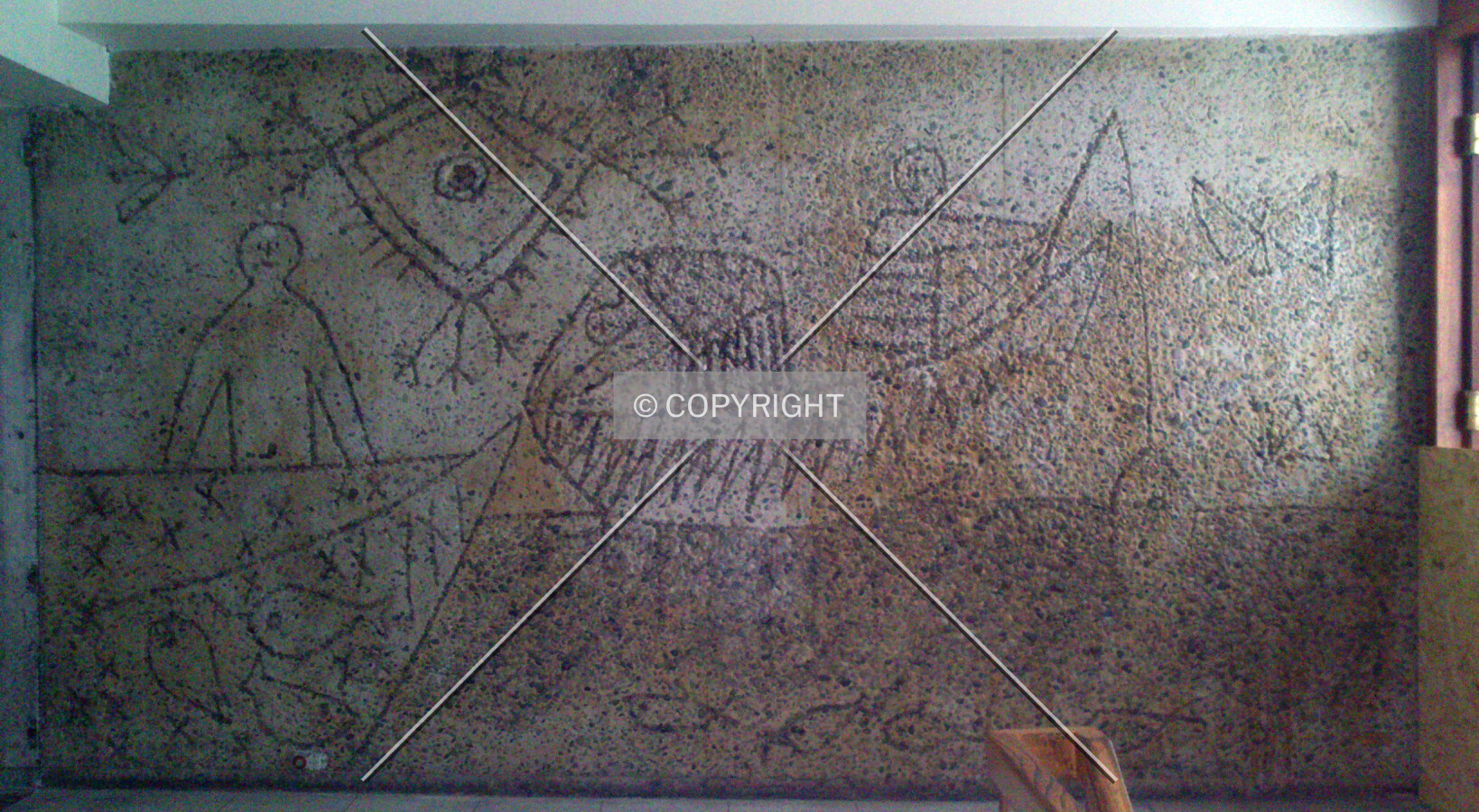 Artwork in main staircase