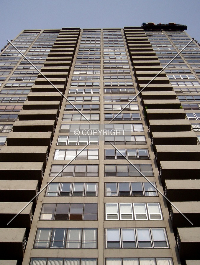 Looking up the west side from South 21st Street