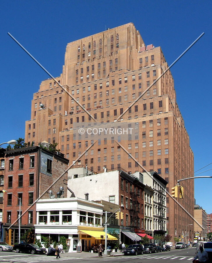 View from the south at West Broadway and Duane Streets