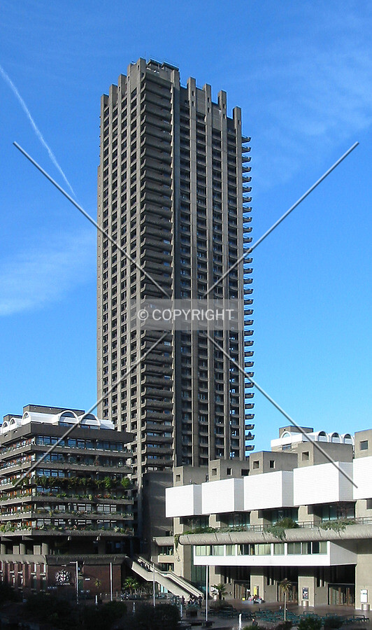 View from a Barbican walkway