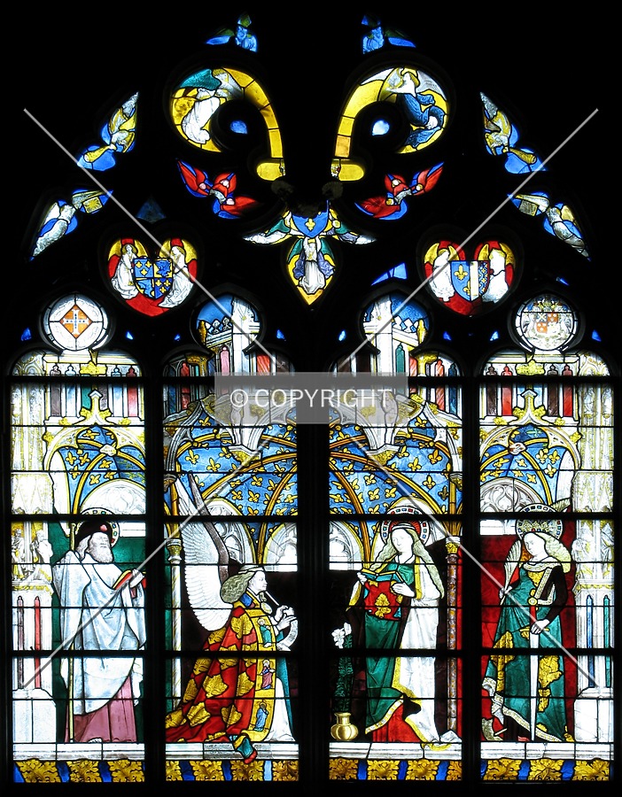 Stained glass window in the 'Chapel of Saint Ursinus'