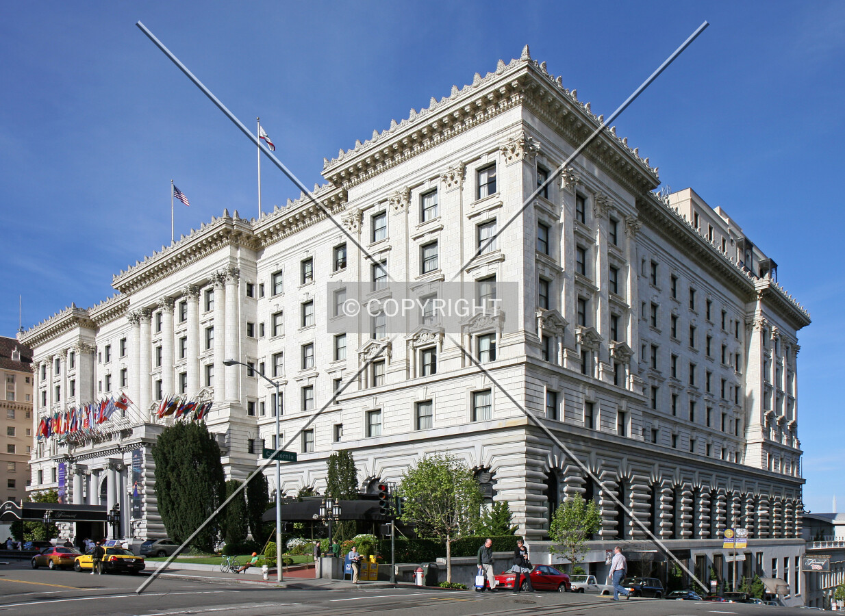 Southwest corner at California and Mason Streets
