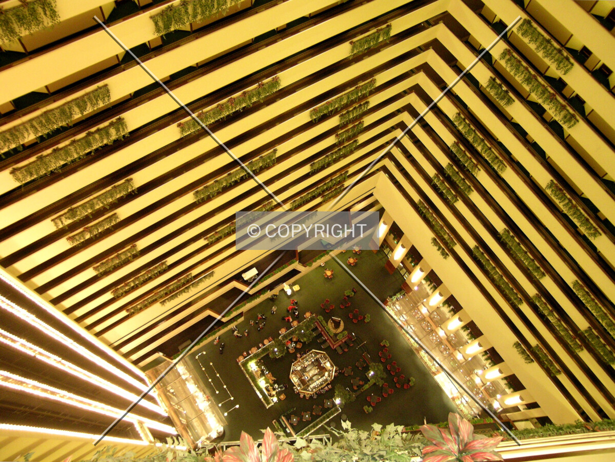 View of the lobby from above