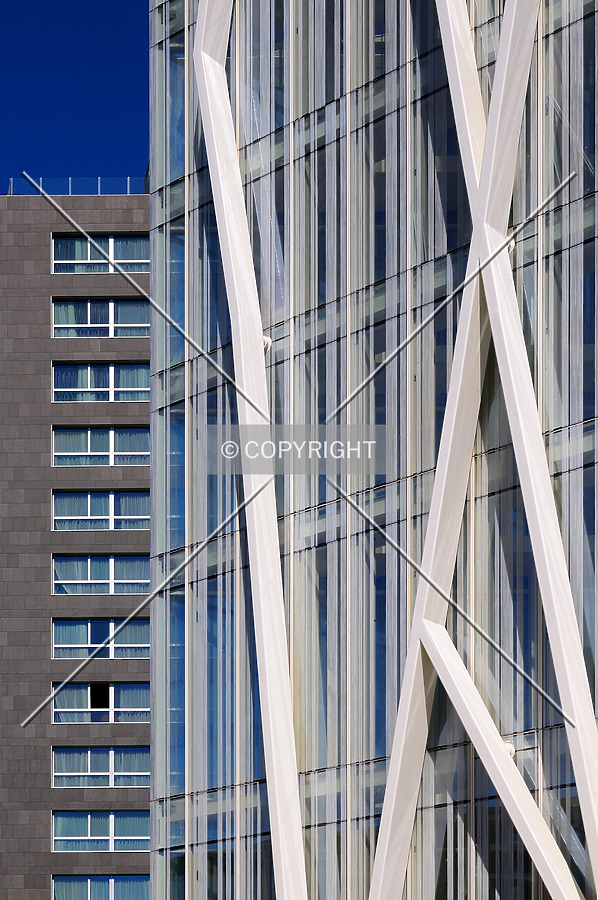 Close view of Diagonal Zero Zero, designed by architect Enric Massip