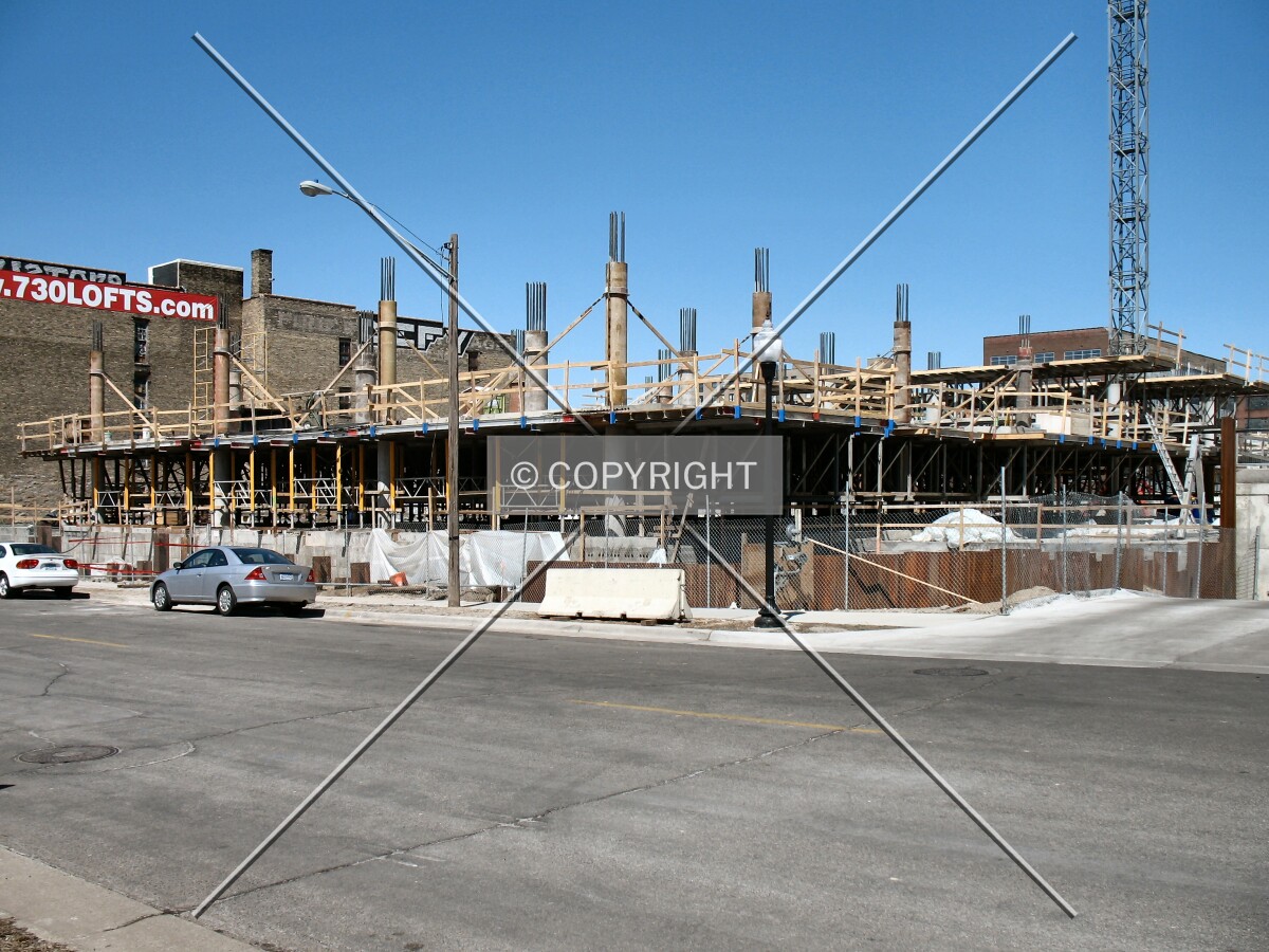 View to the north across 4th Street North