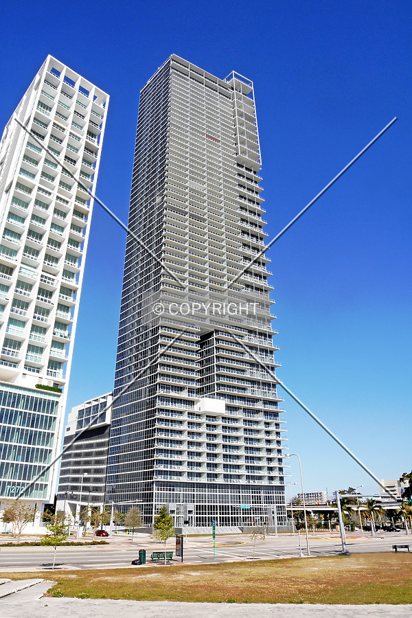 View from the southeast across Biscayne Boulevard
