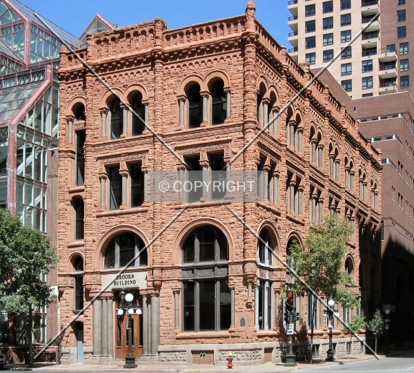 View to the northeast across 5th Street/Jackson Street