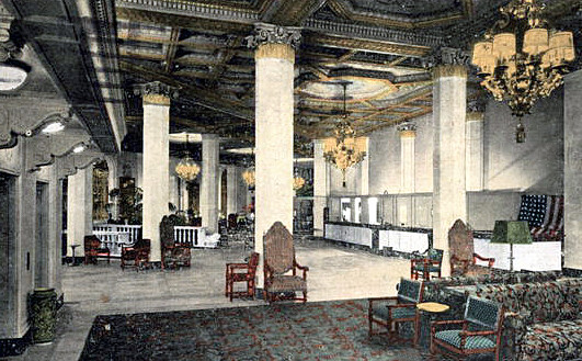 Vintage view of the lobby