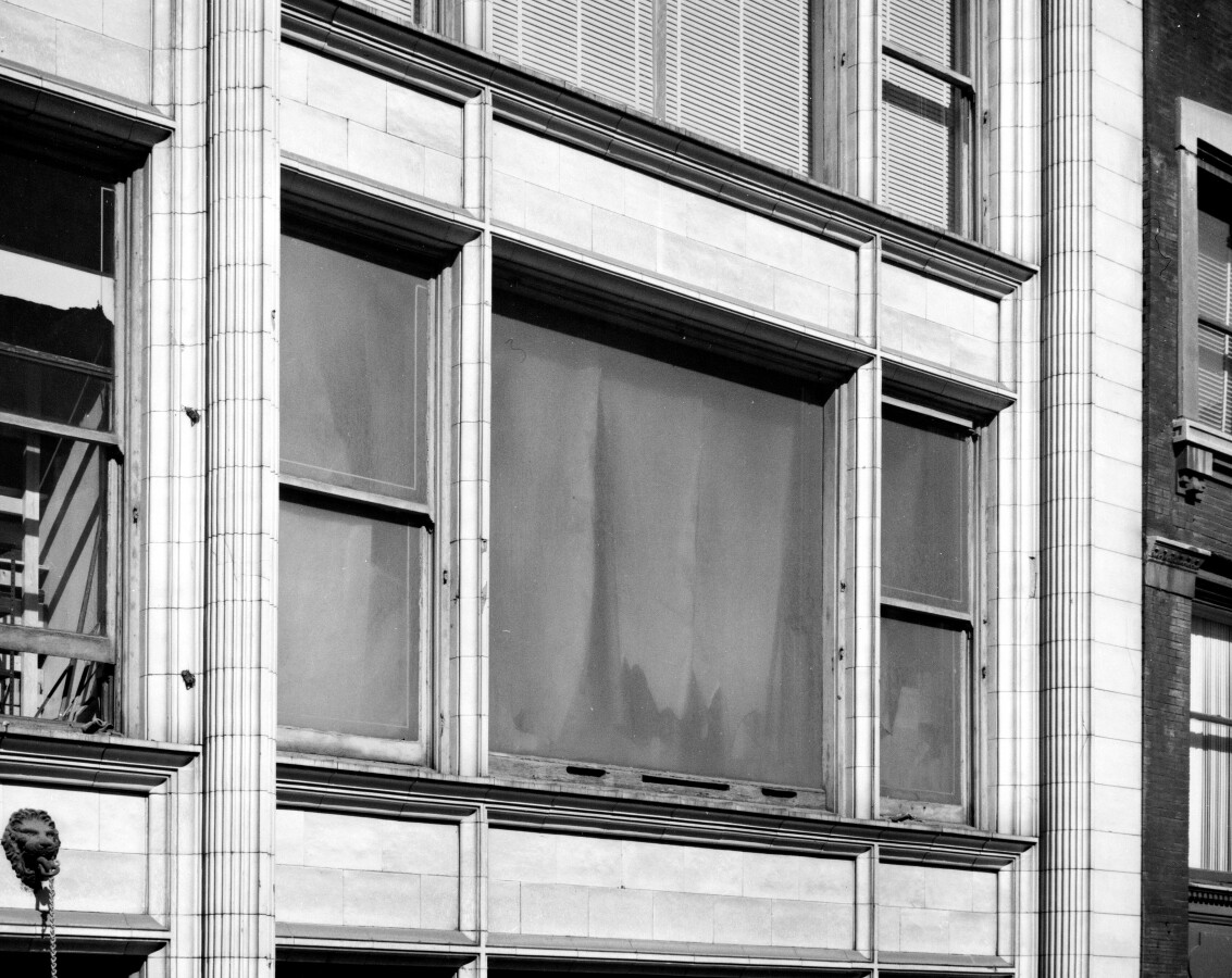 Vintage facade details from the southeast dated 1 August, 1963