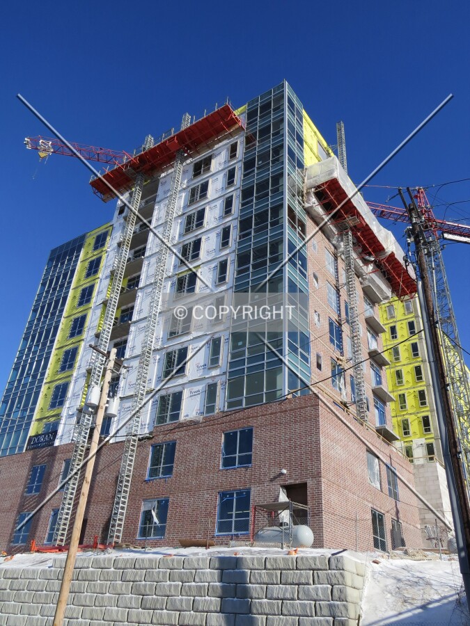 Looking up from 2nd Street SE