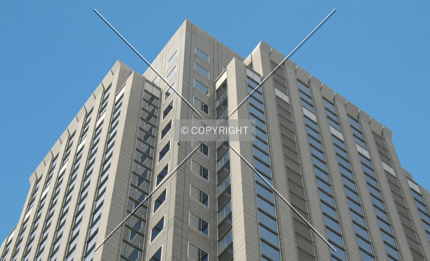 Looking up from the southeast