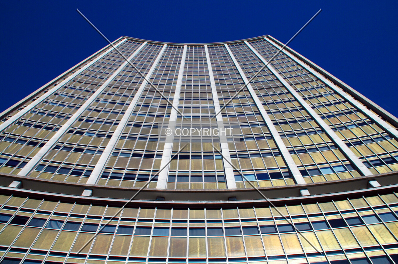 Looking up the north side