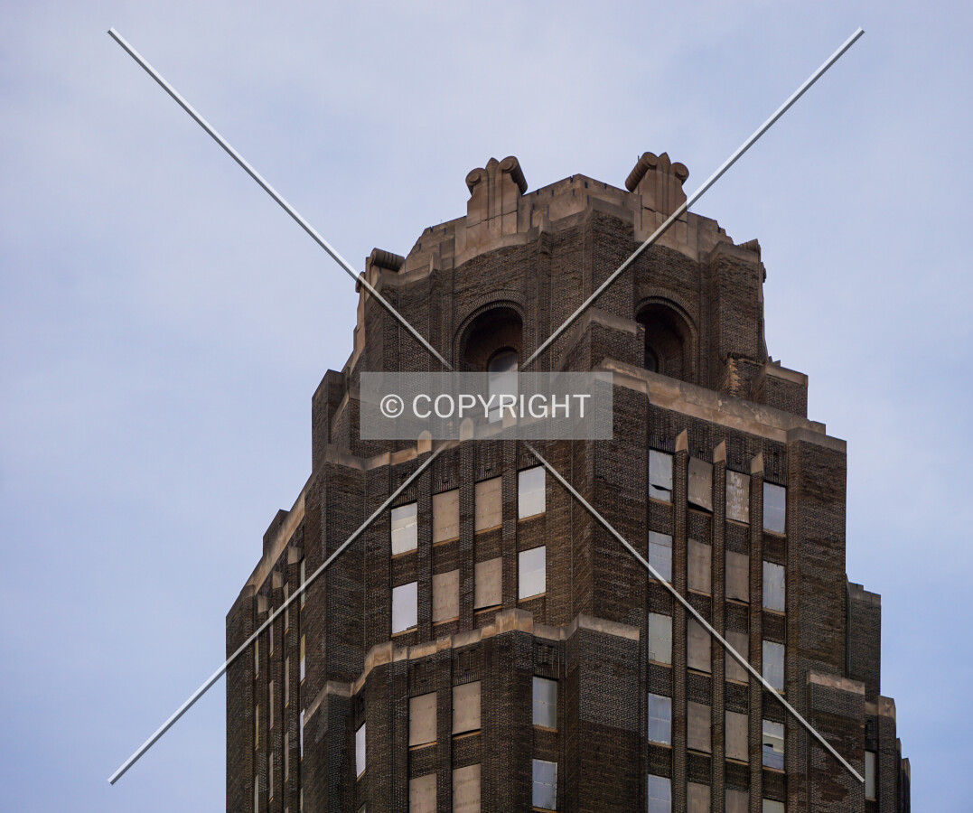 Upper floors from the northwest; May 23, 2020