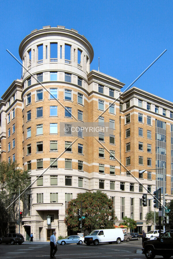 Southeast corner from E Street NW