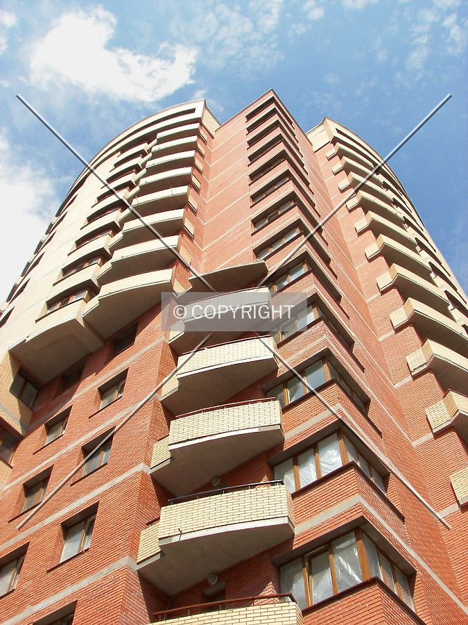 Looking up at southeast corner