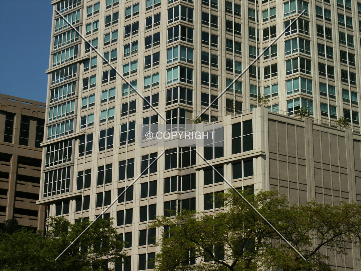 Transition from the base to the tower