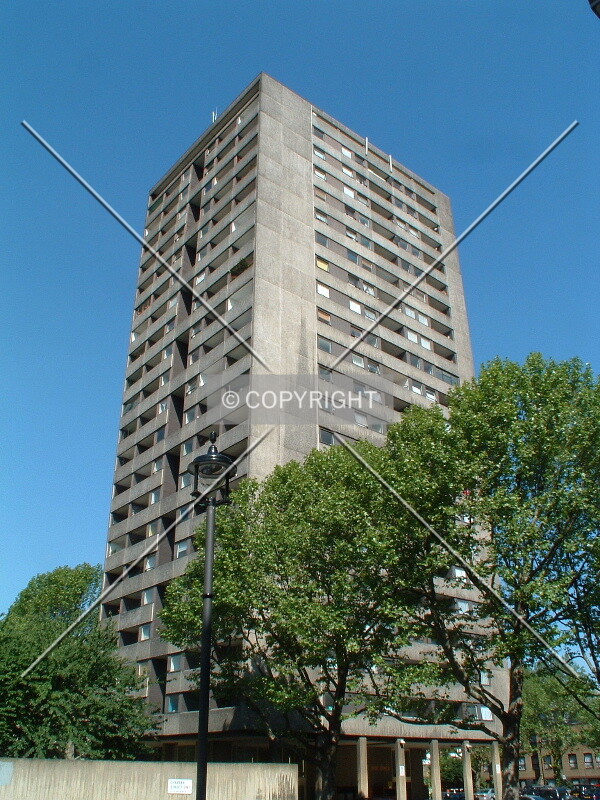 Looking up from the Southwest