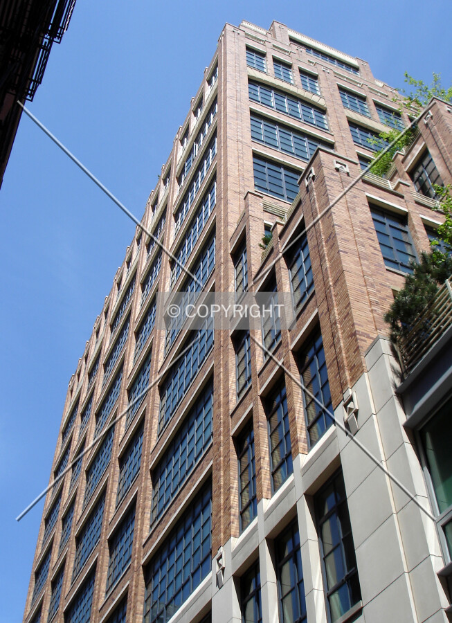 Looking up from Collister Street