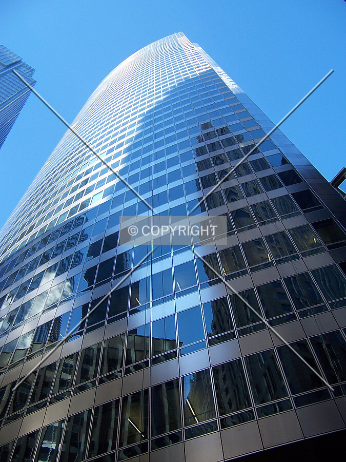 Looking up from the intersection of Monroe and Franklin Streets