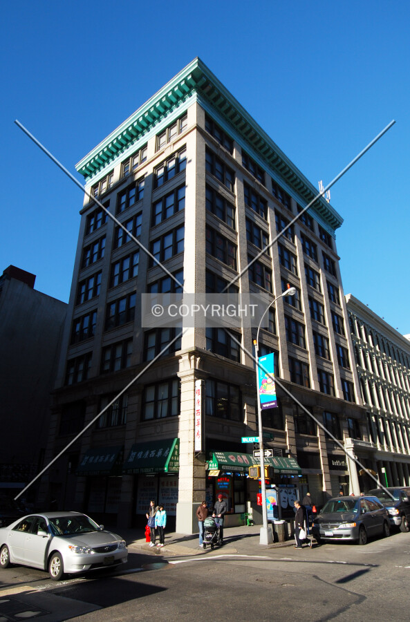 Viewed from the south along Lafayette Street