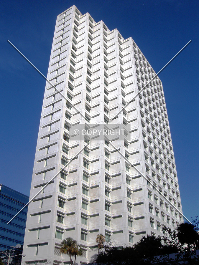Looking up from the southwest