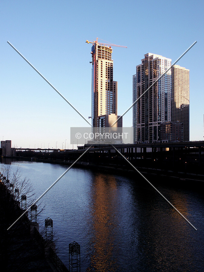Looking down the river from Columbus Drive
