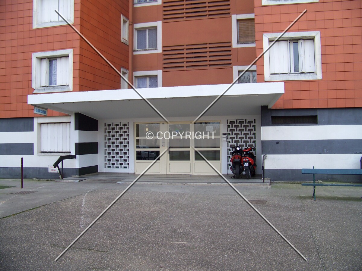 Main entrance on the north side.