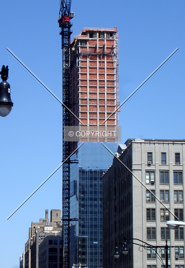 Looking north over Varick Street