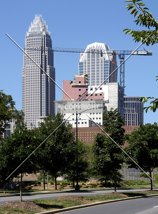 Looking west from East 7th Street