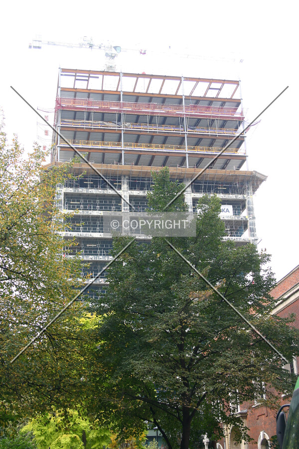 View west of the additional floors from Bishopsgate