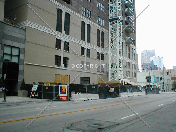 Street level construction on Wabash