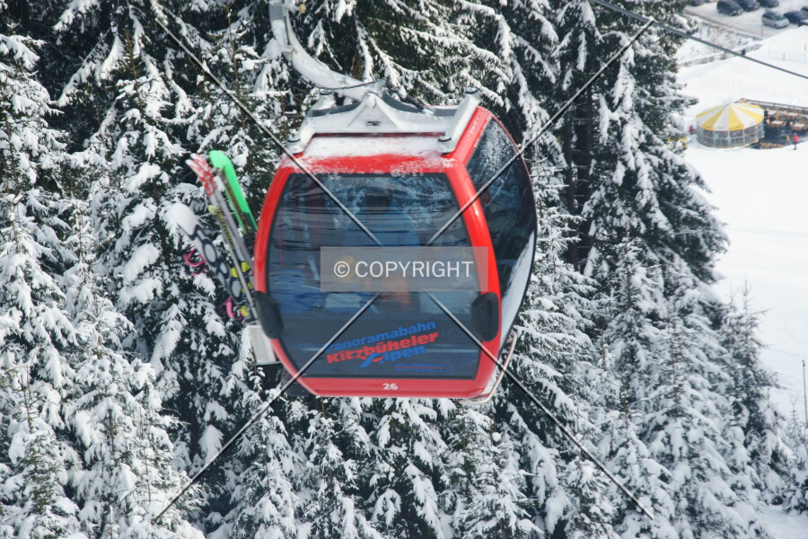 A ski gondola
