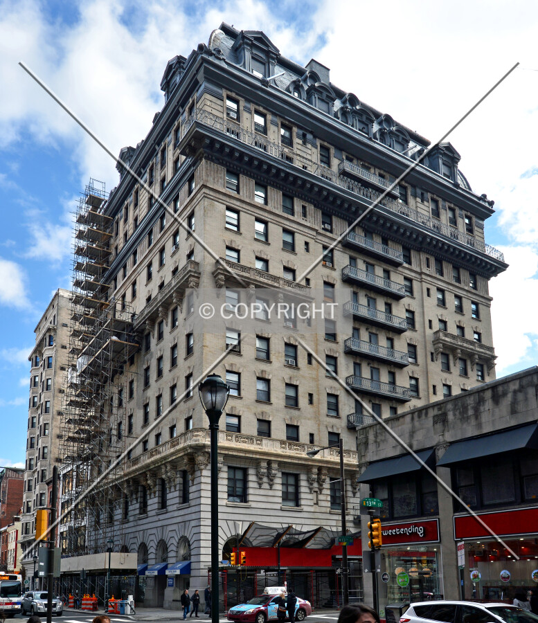 View from the northwest on Walnut Street