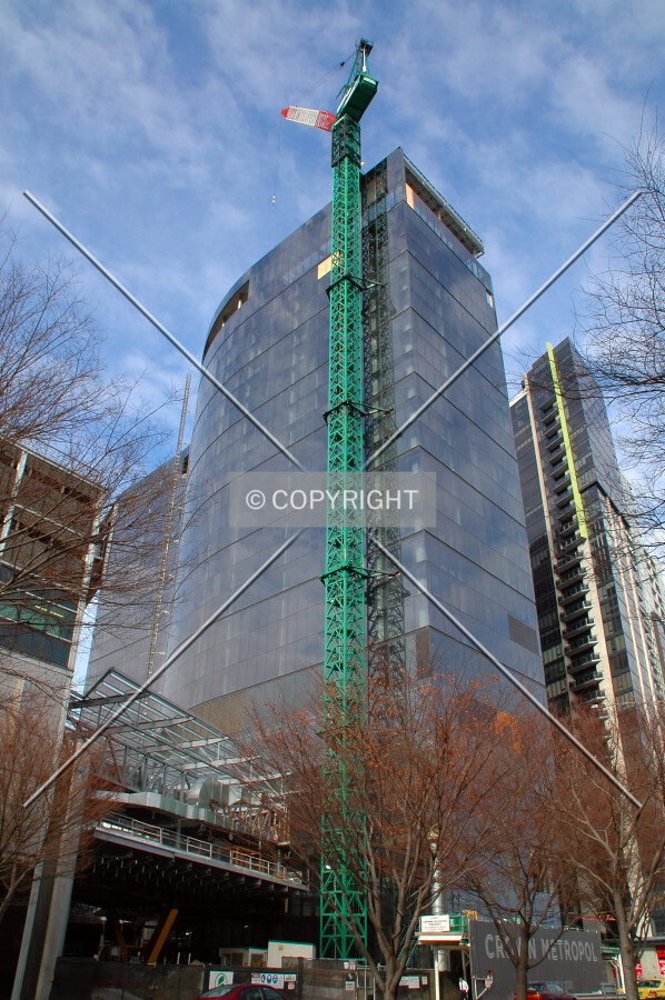 Looking up from Whiteman Street