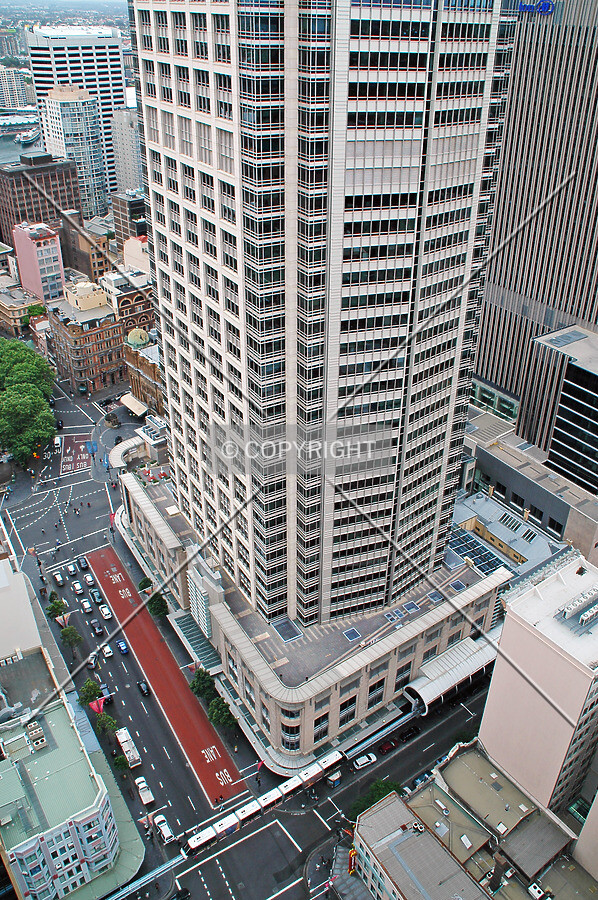 Bottom half of the building