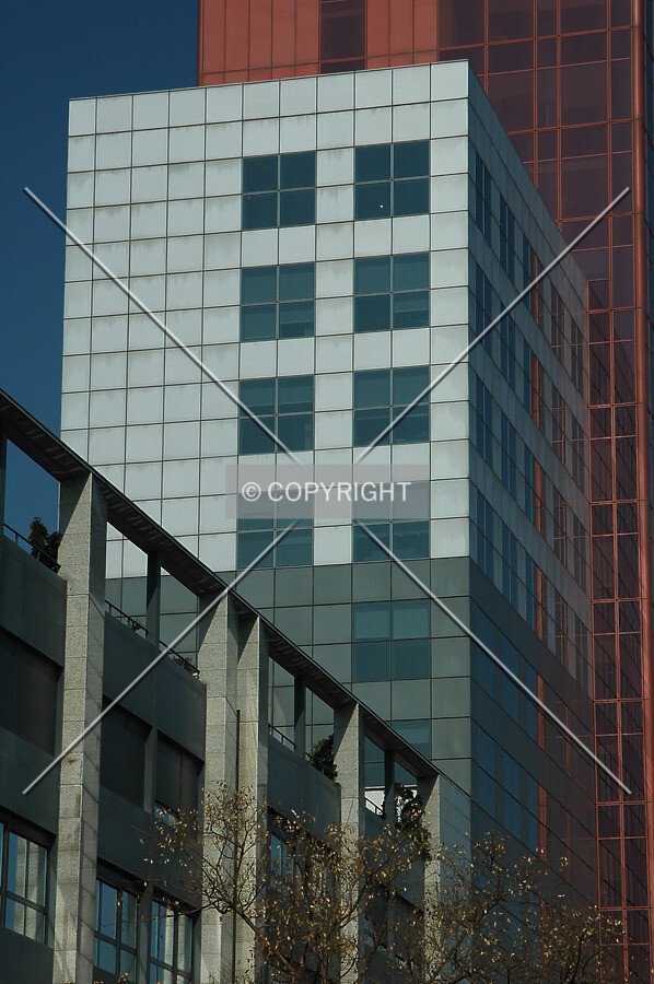 White and gray facade