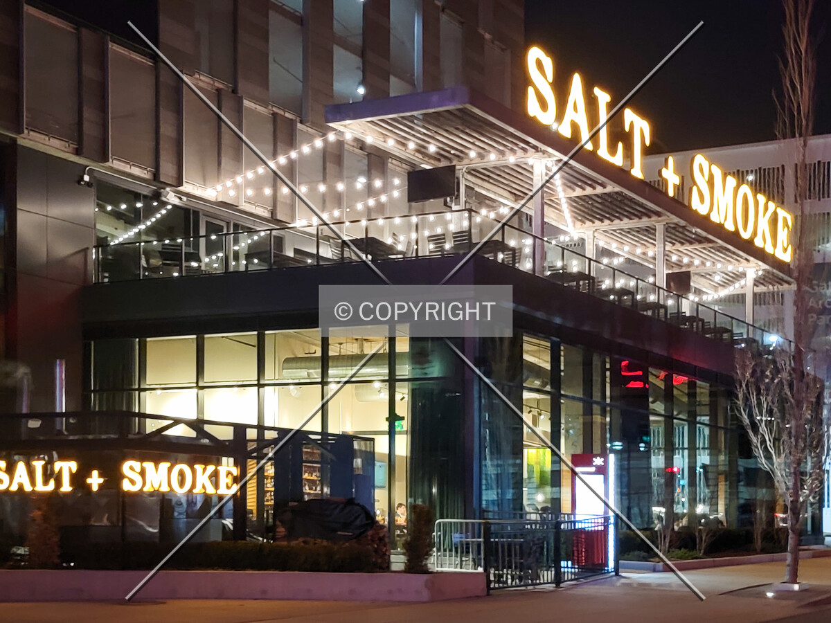 South side at night; February 28, 2022