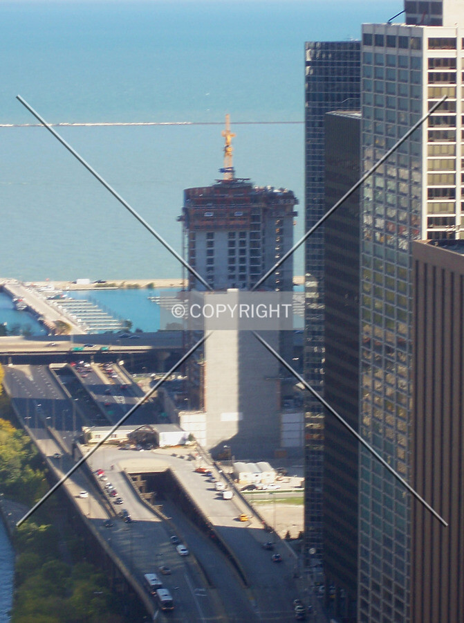 Looking east from the 36th floor of IBM Plaza