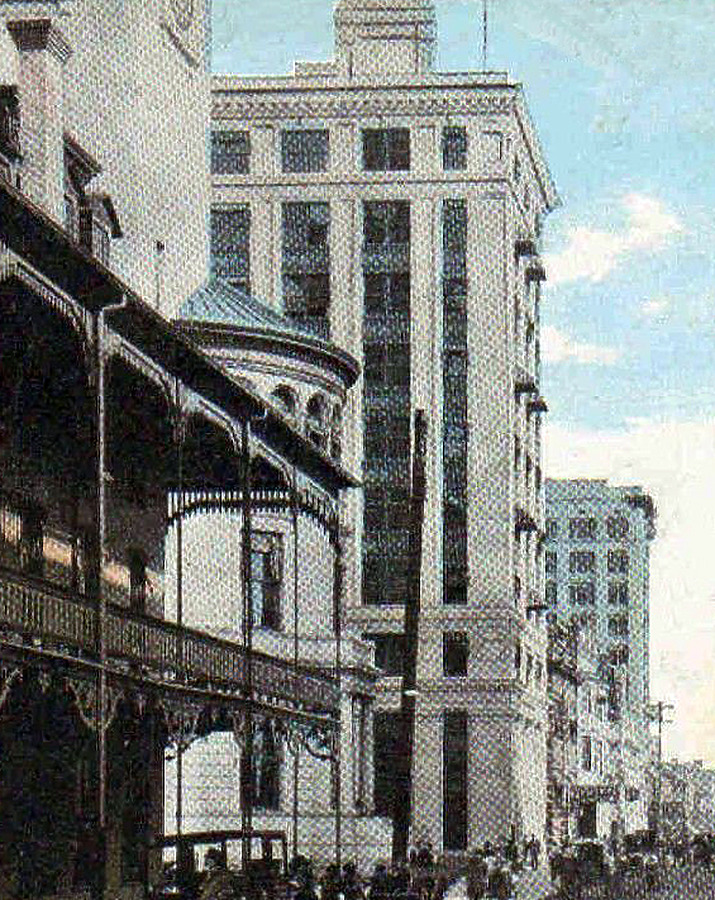 Vintage view from the west along Forsyth Street