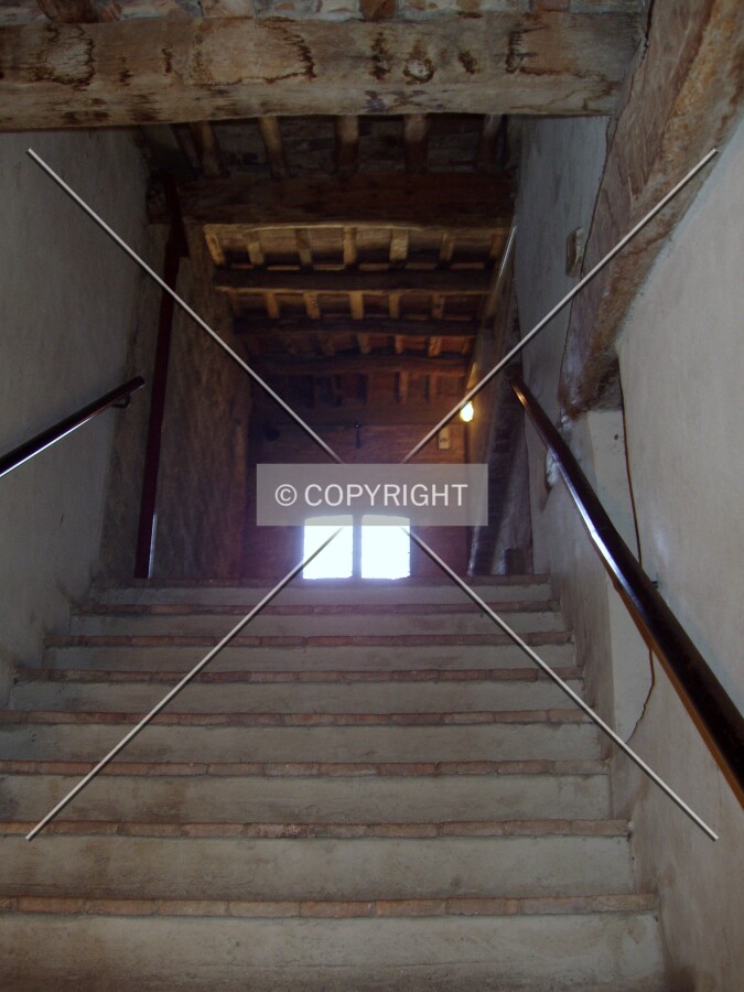 Going up the stairs