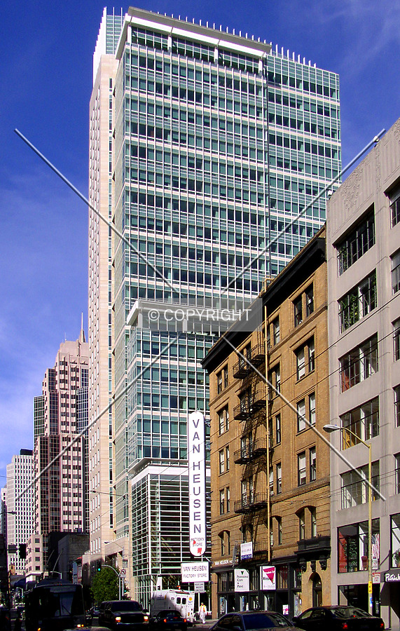 Looking east from Mission Street
