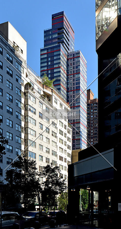 View from the west at 3rd Avenue and 53rd Street