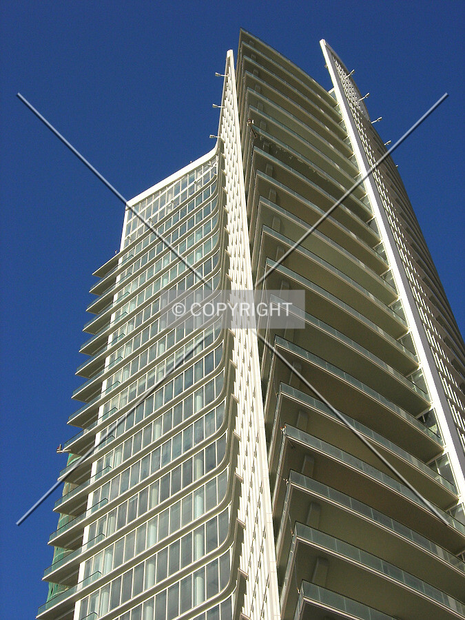 Looking up from the west