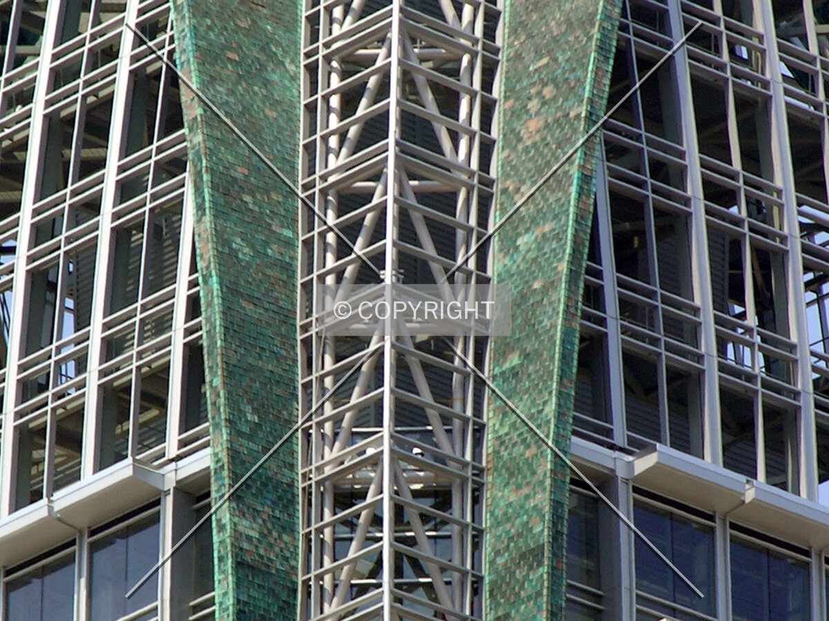 Detail of the southwest corner of the crown